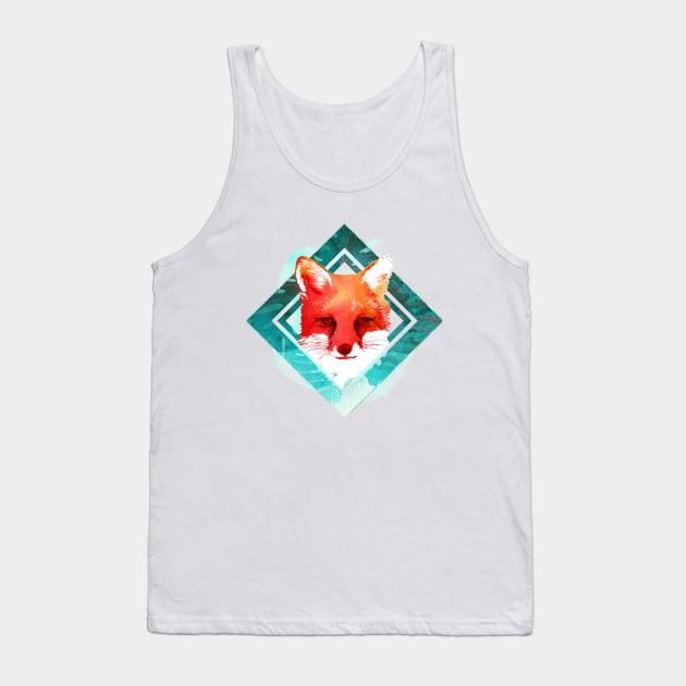 Green Fox Final Tank Top by astronaut